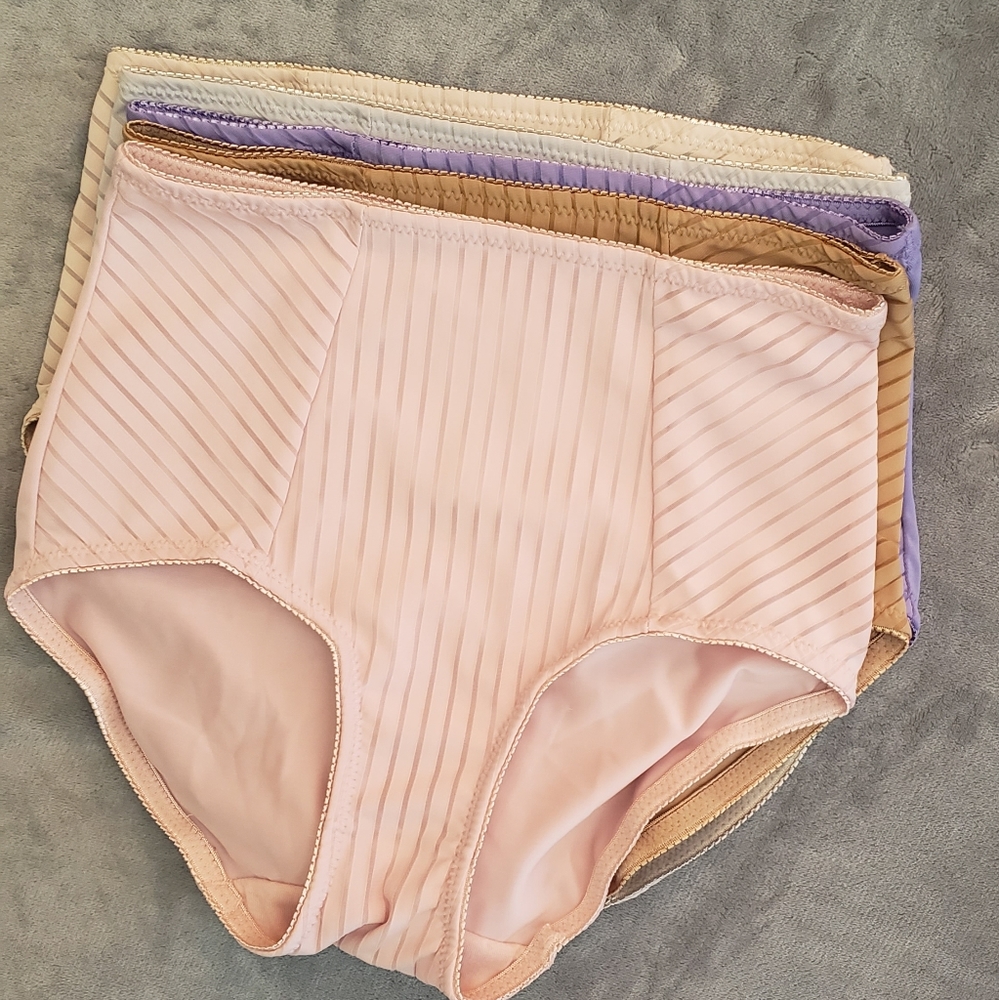 Rhonda Shear 5pk Striped Pin Up Brief Panties - Picture 8 of 11
